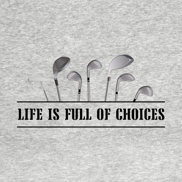 Golf Shirt Golf Club Choices by S.Fuchs Design Co.